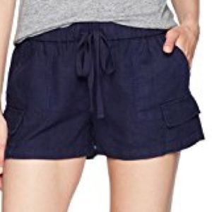 Joie Ilya Dark Navy Linen Shorts